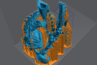 support and prepare stls for 3d printing