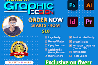 do any iconic graphic design, adobe illustrator,  photoshop