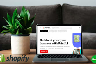 design a print on demand pod shopify store with printful