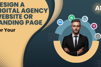 design a wordpress agency website or landing pages for you