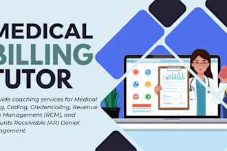 tutor medical billing coding credentialing rcm ar denial management teaching