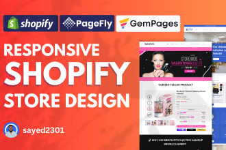 build shopify store design, shopify website, shopify dropshipping store redesign