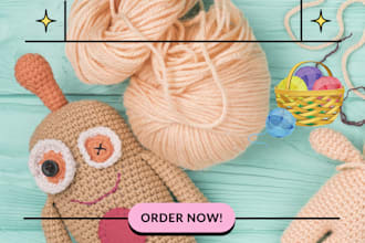 write well detailed crochet pattern video or pdf of any given picture crochet