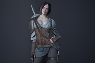3d game character, 3d armor, 3d game assets, 3d character model