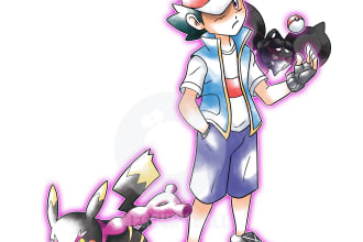 draw your pokemon in pokemon art style