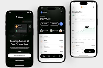 build crypto wallet app, blockchain app, wallet app, bank app, dapp, uniswap, ui