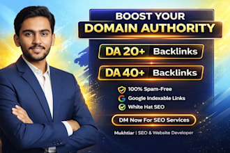 increase moz domain authority da30 to da60 plus