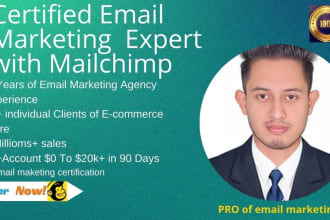 setup shopify klaviyo mailchimp email marketing campaign automation flows
