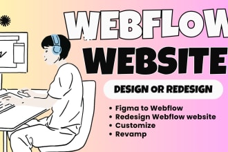 design or redesign webflow website