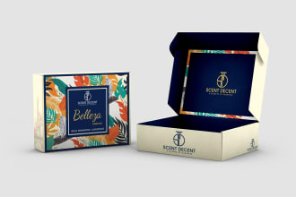 do packagin box design, mailer box , product tissue box etc
