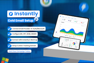 setup instantly for cold email campaign and sales prospect list