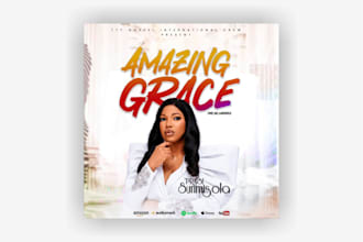design gospel album cover, single, cd cover  and church flyer