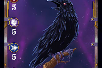 create a personalized card layout and illustration for you
