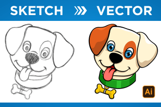 convert your sketch to digital vector art