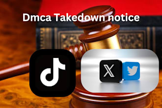 remove copyright leaked content from tiktok,x under dmca