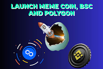 create crypto meme coins or token on bsc or polygon