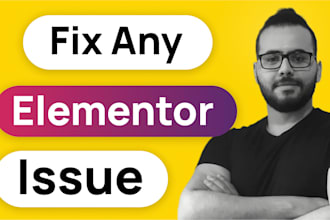 fix elementor website issues, create elementor pro site, business website