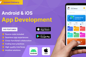 develop android and ios application using react native