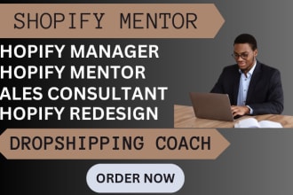 be your shopify dropshipping tutor or amazon fba coach