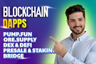 create pump fun, ore supply, presale, launchpad, staking, dex, crosschain bridge