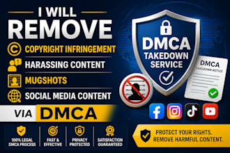 remove harassing,mugshots false news,facebook,instagram,tiktok,reddit google