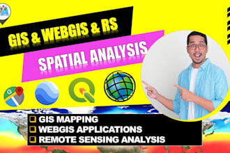 do gis mapping and remote sensing analysis on arcmap, qgis