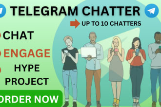 telegram chatter, community manager, group admin, moderator and hyper