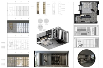 create stunning studio apartment with 3d modeling