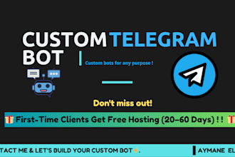 build a custom telegram bot with admin dashboard