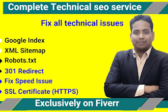 create robots txt file, XML sitemap and do technical SEO