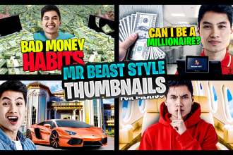 design impressive mrbeast ai viral thumbnail