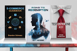 do fiction or non fiction book cover design or design KDP ebook cover