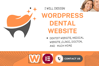 design medical website, healthcare website, dentist hospital website