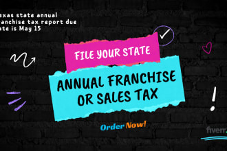 file your USA llc annual franchise or sales tax