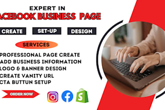 create and set up facebook business page professionally