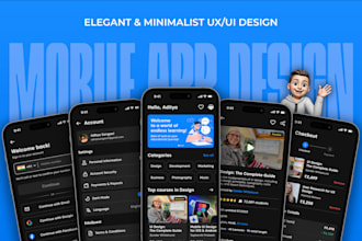 design mobile app UX UI in figma