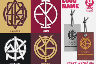 design a modern minimalist name logo