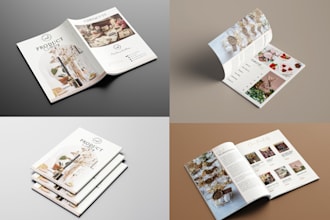 design a professional product catalogue, lookbook, and brochure
