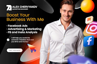 your expert facebook ads campaing manager, fb advertising and marketing