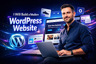 design a creative landing page or website in wordpress