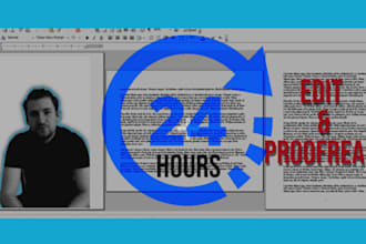 proofread and edit your written document within 24 hours