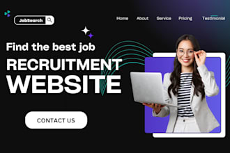 create recruitment website, stuff hiring and job search website