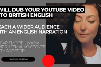 dub your youtube video into british english