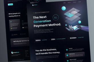 design website UI UX saas dashboard figma landing pages