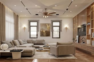 create photorealistic 3d interior modeling and rendering