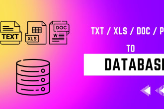 convert your text files into a database mssql or  mysql