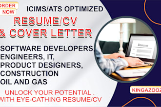 write resume, CV for software developers, engineers, IT, designers, USA jobs