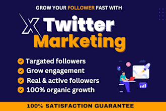 do x twitter marketing for real organic followers growth