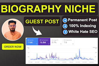 publish a guest post on our biography website
