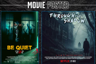 design eye catching sports, movie, fitness flyer or poster in 12h
